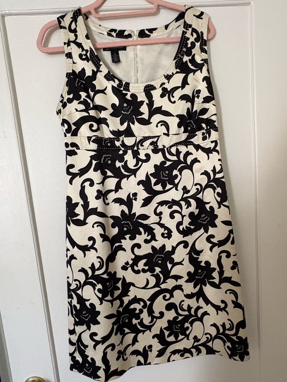 INC International Concepts Black and White Floral Tank Dress